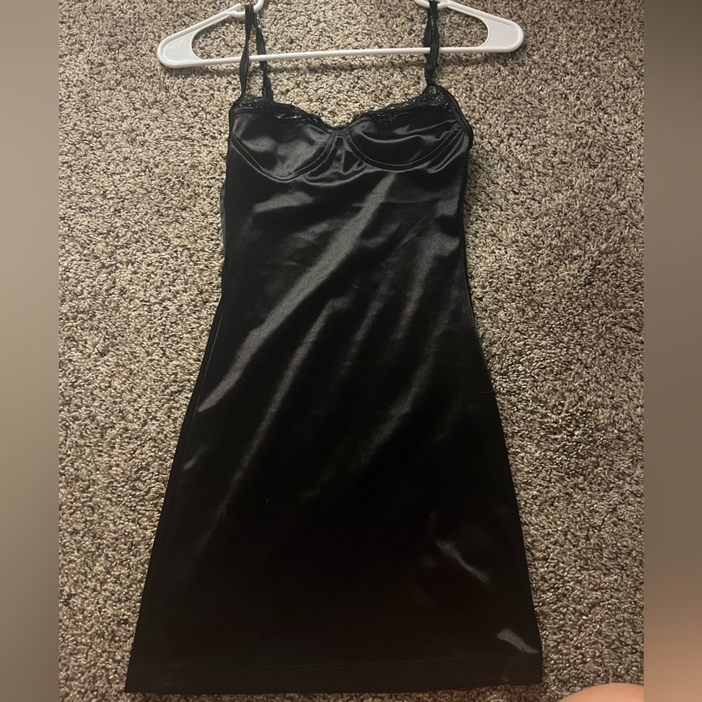 princess polly black mini dress